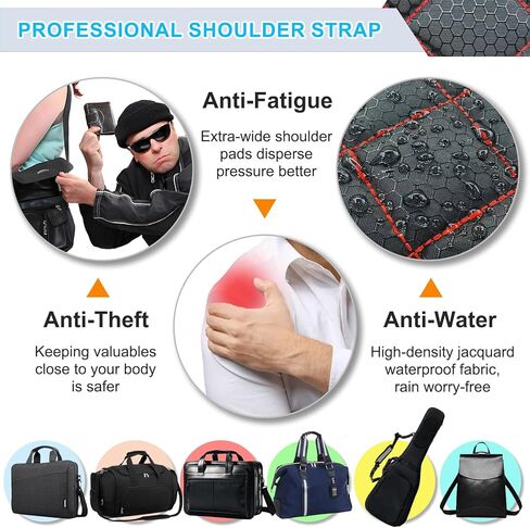 حزام حزام الكتف مريح للغاية مع جيوب مضادة للسرقة و 2 لهجة الاستخدام القابل للعكس ، أنيقة وآمنة in Kuwait