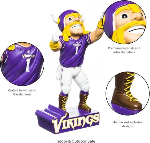 Team Sports America NFL Minnesota Vikings التمثال التميمة الملون الطول 12 بوصة in Kuwait