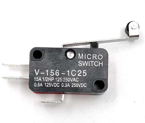 FainWan 10pcs V-156-1C25 Lead Limit Switch SPDT Switch Silver Base Contact Roller Swing in Saudi Arabia