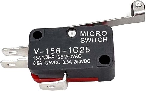 FainWan 10pcs V-156-1C25 Lead Limit Switch SPDT Switch Silver Base Contact Roller Swing in Saudi Arabia