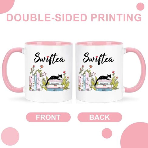 Funny Coffee Coffee Mug Swiftea الألبوم القهوة Mug Gift لعشاق المغني Girls 11oz و White و Pink Double in Kuwait