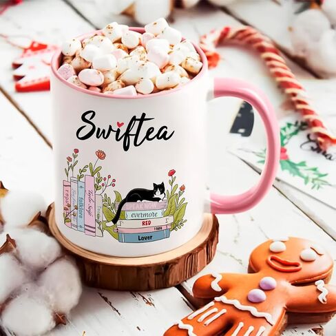 Funny Coffee Coffee Mug Swiftea الألبوم القهوة Mug Gift لعشاق المغني Girls 11oz و White و Pink Double in Kuwait