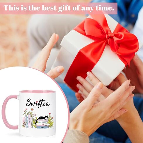 Funny Coffee Coffee Mug Swiftea الألبوم القهوة Mug Gift لعشاق المغني Girls 11oz و White و Pink Double in Kuwait