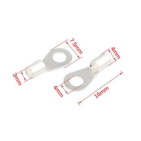 uxcell OT2.5-4 Ring Terminals Non-Insulated Uninsulated Crimp Wire Connector 30pcs in Saudi Arabia