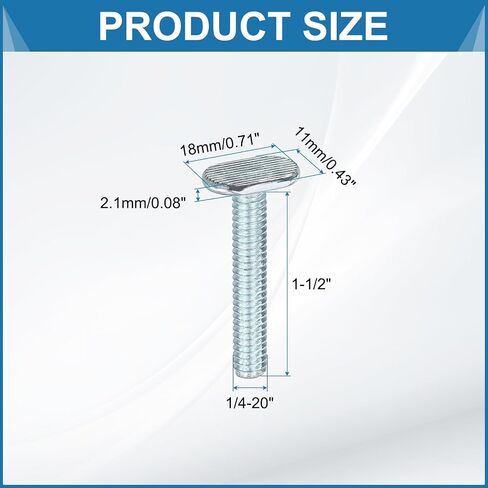 UXCELL 1/4 "-20 T مسامير المسار 1-1/2 بوصة ، 15 جهاز كمبيوتر الشخصي الإكسسوارات Sliding Sliding Slot in Saudi Arabia