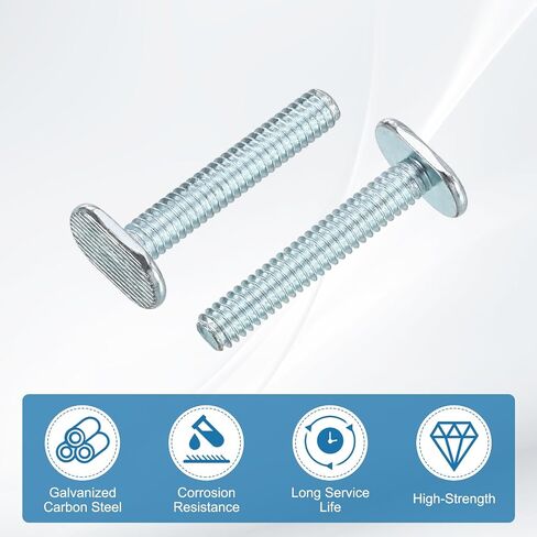 UXCELL 1/4 "-20 T مسامير المسار 1-1/2 بوصة ، 15 جهاز كمبيوتر الشخصي الإكسسوارات Sliding Sliding Slot in Saudi Arabia