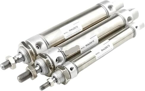 1pcs الأسطوانات الهوائية من الفولاذ المقاوم للصدأ ، أسطوانة مضغوطة مزدوجة MA Mini Bore 40mm Stroke 25 رافعة واحدة (MA x300 ، MA50) in Saudi Arabia