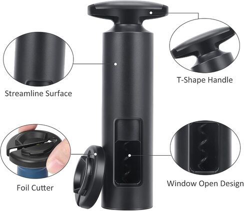 Waiter Corkscrews, Manual Self-Pull Corkscrew with Foil Cutter, Wine Bottle Opener, Wine Opener set, Waiters Friend, Wine Accessory, Wine Key for Sommeliers, Bartenders and Servers in Saudi Arabia