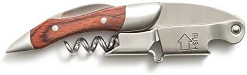 Prestige Waiters Corkscrew بواسطة Coutale Sommelier - Rosewood - قفص خشب الصنوبر المصنوع يدويًا ومستدامًا - افتتاح زجاجة نبيذ مزدوجة الرافعة المحملة بالبراءات الفرنسية للبراءة والهدايا in Kuwait