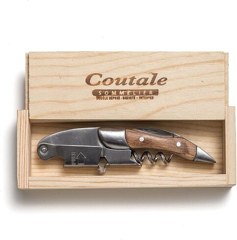 Prestige Waiters Corkscrew بواسطة Coutale Sommelier - Rosewood - قفص خشب الصنوبر المصنوع يدويًا ومستدامًا - افتتاح زجاجة نبيذ مزدوجة الرافعة المحملة بالبراءات الفرنسية للبراءة والهدايا in Kuwait