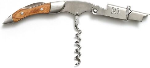 Prestige Waiters Corkscrew بواسطة Coutale Sommelier - Rosewood - قفص خشب الصنوبر المصنوع يدويًا ومستدامًا - افتتاح زجاجة نبيذ مزدوجة الرافعة المحملة بالبراءات الفرنسية للبراءة والهدايا in Kuwait