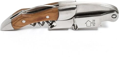Prestige Waiters Corkscrew بواسطة Coutale Sommelier - Rosewood - قفص خشب الصنوبر المصنوع يدويًا ومستدامًا - افتتاح زجاجة نبيذ مزدوجة الرافعة المحملة بالبراءات الفرنسية للبراءة والهدايا in Kuwait