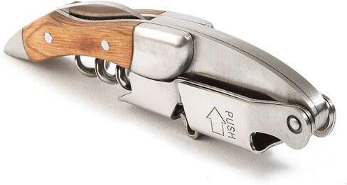 Prestige Waiters Corkscrew بواسطة Coutale Sommelier - Rosewood - قفص خشب الصنوبر المصنوع يدويًا ومستدامًا - افتتاح زجاجة نبيذ مزدوجة الرافعة المحملة بالبراءات الفرنسية للبراءة والهدايا in Kuwait