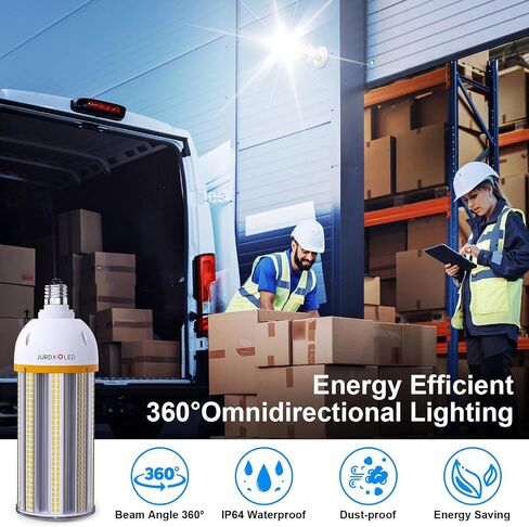 300W Equivalent LED Corn Light Bulb 5000 Lumen 5000K 30W Large Area Cool Daylight White E26/E27 Medium Base for Outdoor Indoor Garage Warehouse Factory Workshop Street Backyard (30 Watts 1Pack) in Saudi Arabia