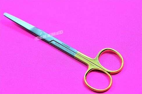 2 TC GERMAN PREMIUM Mayo Scissors Dental Veterinary Instrument 5.5 inches STRAIGHT CYNAMED in Saudi Arabia