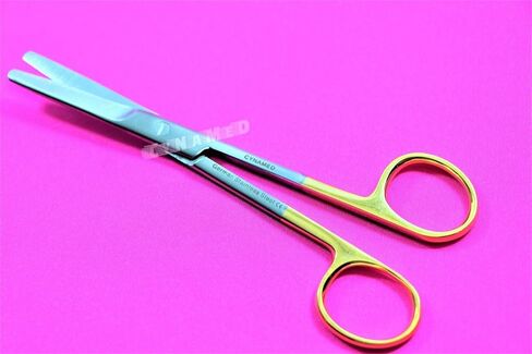 2 TC GERMAN PREMIUM Mayo Scissors Dental Veterinary Instrument 5.5 inches STRAIGHT CYNAMED in Saudi Arabia