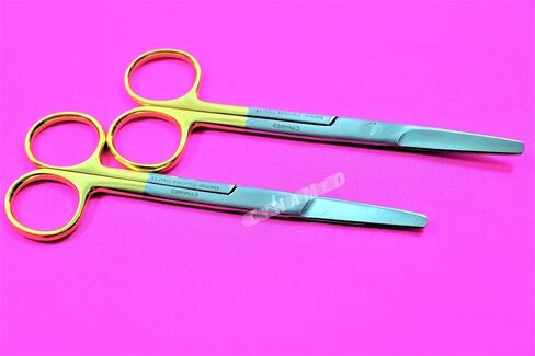 2 TC GERMAN PREMIUM Mayo Scissors Dental Veterinary Instrument 5.5 inches STRAIGHT CYNAMED in Saudi Arabia