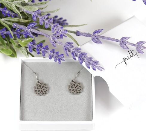 Pretty Smart Dangle Earrings for Women, Pure Grade 1Titanium Hooks (Gold Spiral) in Kuwait