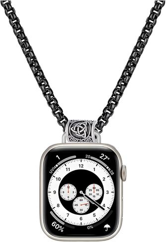 Compatible with Apple iWatch Series 10, Ultra 2/Ultra Watch Necklace Pendent Clip Keychain for Apple iWatch Series 9 8 7 6 5 4 3 2 1 38mm 40mm 41mm 42mm 44mm 45mm 46mm 49mm Pocket Watch Strap Holder in Kuwait