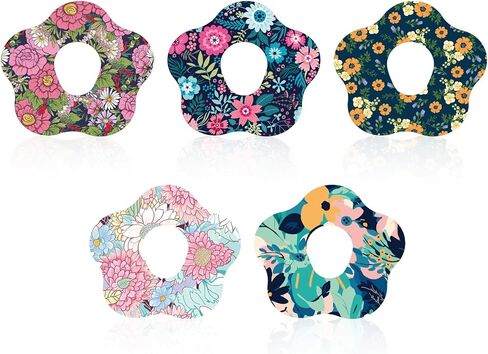 10pcs Adhesive Patches for Dexcom G7, Non-Woven Fabric Flower Shape Sensor Stickers with Hole Waterproof Breathable Over Patches for Dexcom G7 Sensor in Saudi Arabia