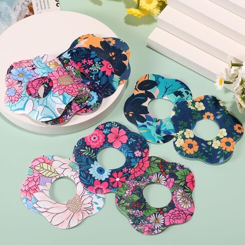 10pcs Adhesive Patches for Dexcom G7, Non-Woven Fabric Flower Shape Sensor Stickers with Hole Waterproof Breathable Over Patches for Dexcom G7 Sensor in Saudi Arabia