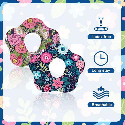 10pcs Adhesive Patches for Dexcom G7, Non-Woven Fabric Flower Shape Sensor Stickers with Hole Waterproof Breathable Over Patches for Dexcom G7 Sensor in Saudi Arabia