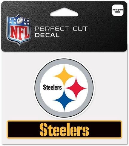 Wincraft NFL Pittsburgh Steelers WCR48746014 Perfect Cut Color ، 4.5 "× 5.75" in Kuwait
