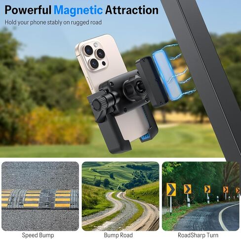 حامل هاتف Omoton Magnetic Golf Cart ، Caddy Phone Phone قابل للتعديل مع مشبك أمان قفل وإصدار ، مجموعة حاملات مقطع عالمية لـ iPhone & Android ، ملحقات الجولف للرجال للنساء in Kuwait