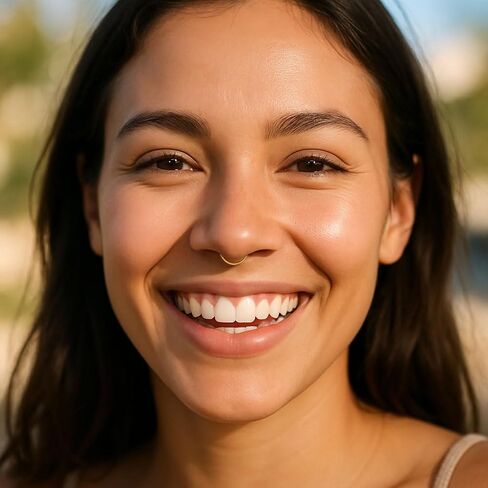 Clip on Septum Ring Hoop - Thin 20g Comfortable Fake Septum Piercing - Handmade 14K Gold Filled Hammered Faux Septum Piercing Hoop in Kuwait