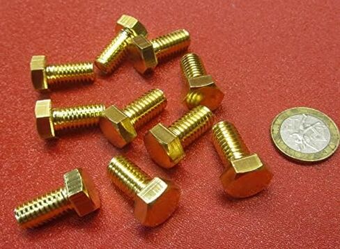 مسامير رأس سداسية نحاسية FT 3/8 "-16 Thread x .750" Long 10 PCS in Saudi Arabia
