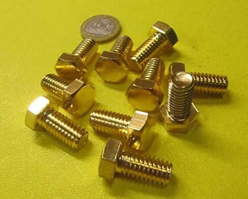 مسامير رأس سداسية نحاسية FT 3/8 "-16 Thread x .750" Long 10 PCS in Saudi Arabia