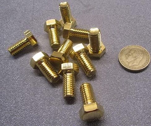 مسامير رأس سداسية نحاسية FT 3/8 "-16 Thread x .750" Long 10 PCS in Saudi Arabia