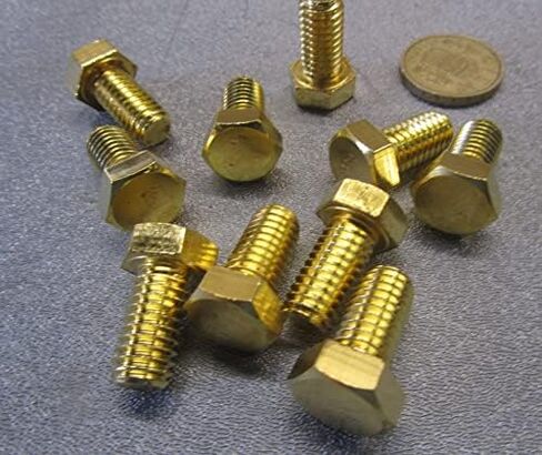 مسامير رأس سداسية نحاسية FT 3/8 "-16 Thread x .750" Long 10 PCS in Saudi Arabia