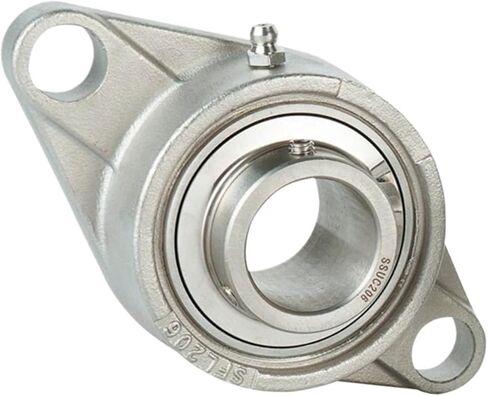 1PCS 304 Stainless Steel Outer Spherical Bearing Diamond with Base SUCFL201 UCFL202 UCFL203 UCFL204 UCFL205(SUCFL204) in Saudi Arabia