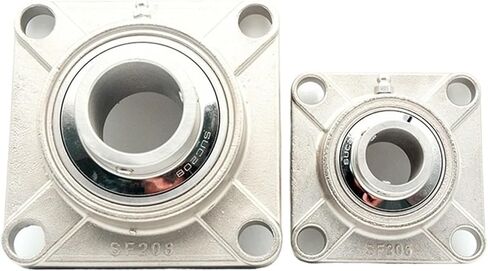 1 Piece 304 Stainless Steel Outer Spherical Bearing Square seat SUCF201 SUCF202 SUCF203 SUCF204 SUCF205 SUCF206(SUCF203) in Saudi Arabia