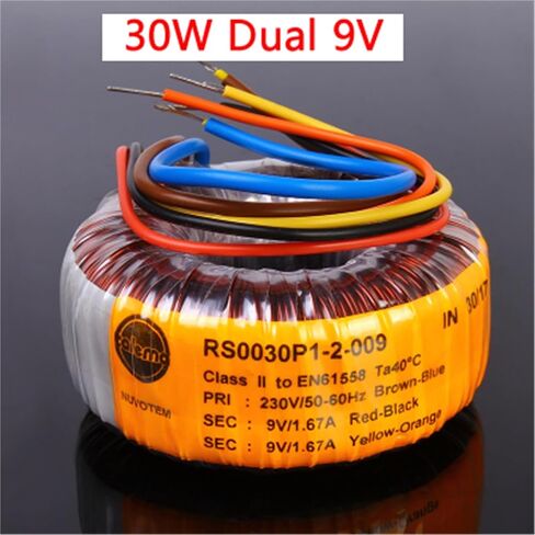 30W Dual 6V 9V 12V 15V 18V 25V Toroidal Transformer Fever Imported Ring Cow 30VA(30W Dual 15V) in Saudi Arabia