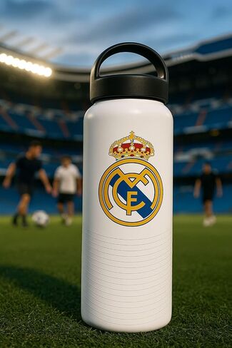 زجاجات المياه. زجاجة مياه ريال مدريد في الألومنيوم الأبيض. ألومنيوم ماء زجاجة الرياضة 20 أوقية. يغطي مزدوج التسامي. زجاجات المياه مستقيمة. زجاجة ماء تسامي محمول. زجاجات السفر. in Kuwait