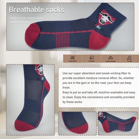 Athletic Ankle Socks with Cushioned Padding, Mesh Ventilation, Arch Support, 4 Colors Available Breathable Cotton Sports Socksfor Students Athletic Socks for Teen Girls in Saudi Arabia