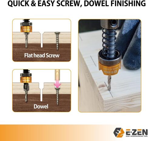 Depth Adjustable Countersink Drill Bit (3 x 8mm, 1/8" x 5/16") 1PCS in Saudi Arabia