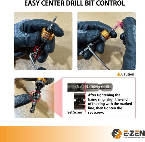 Depth Adjustable Countersink Drill Bit (3 x 8mm, 1/8" x 5/16") 1PCS in Saudi Arabia