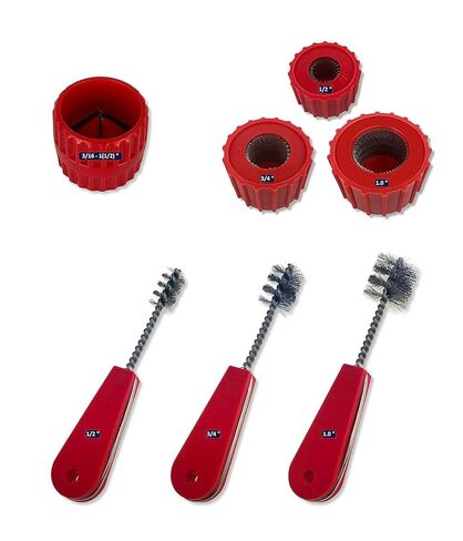 منظف ​​أنابيب النحاس ، فرش تركيب الأنابيب ، نظيفة داخل التركيبات لللحام ، 3 ٪: 1/2 في ، 3/4 بوصة ، و 1.0 بوصة in Kuwait