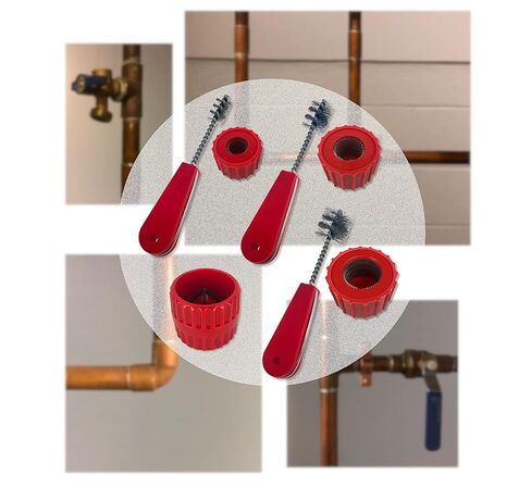 منظف ​​أنابيب النحاس ، فرش تركيب الأنابيب ، نظيفة داخل التركيبات لللحام ، 3 ٪: 1/2 في ، 3/4 بوصة ، و 1.0 بوصة in Kuwait