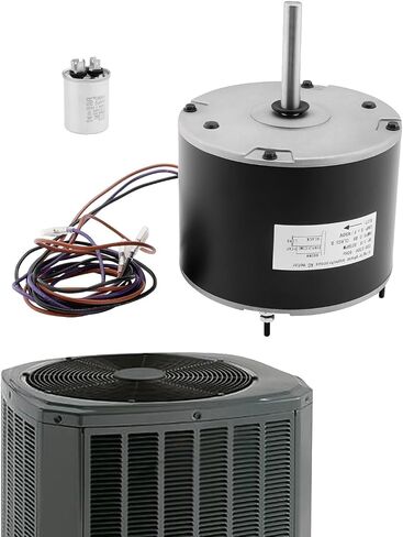 MOT18688 محرك مروحة المكثف (تمت ترقيته) ، متوافق مع Trane American Standard ، 1/8 HP ، 208-230V ، 825 دورة في الدقيقة ، محرك مروحة AC ، محركات مكيف الهواء ، استبدل# Mot12215 MOT12004 MOT10514 ، ث/مكثف in Saudi Arabia