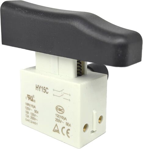 2 -pack Hy15c SPST Push Butting Switch - 12A 250V / 18A 125V IP54 مقاوم للماء - متوافق مع KEDU HY15C ​​، Mawn Mowers وأدوات الطاقة في الهواء الطلق - الإصلاحات Start / STOP FAILURES in Saudi Arabia