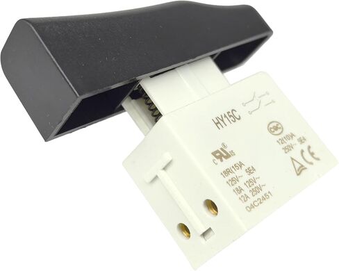 2 -pack Hy15c SPST Push Butting Switch - 12A 250V / 18A 125V IP54 مقاوم للماء - متوافق مع KEDU HY15C ​​، Mawn Mowers وأدوات الطاقة في الهواء الطلق - الإصلاحات Start / STOP FAILURES in Saudi Arabia