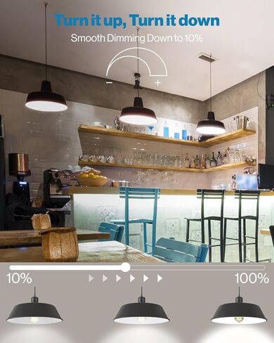 Sunco 12 Pack Vintage LED Edison Plubs ، 75W مكافئ 8.5W ، 1000 LM Dimmable St58 Filament 3000K Whate White ، E26 قاعدة متوسطة ، مصابيح كهربائية زجاجية صافية. in Kuwait