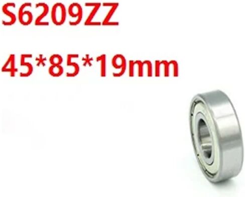4pcs/Lot S6209zz S6209 ZZ 45x85x19mm مصنوعة من الفولاذ المقاوم للصدأ محامل غلاف مزدوج محامل الأخدود العميق 45 * 85 * 19mm 6209 6209zz in Saudi Arabia