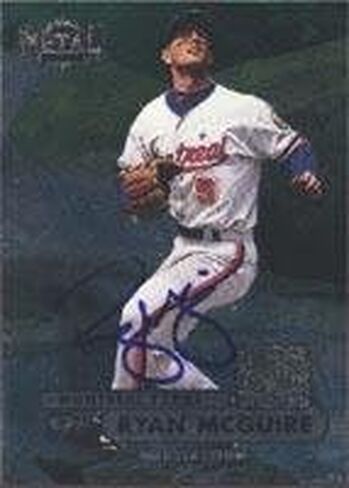 Ryan McGuire Montreal Expos 1998 Fleer Metal Universe Autographed Card - Rookie Card - Nice card. This item comes with a certificate of authenticity from Autograph-Sports. Autographed - Baseball in Saudi Arabia