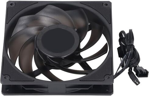 مروحة Case Cooler ، 140 مم مروحة CPU 2000 دورة في الدقيقة 4 دبوس PWM وسادة السيليكون الهادئة للكمبيوتر (أبيض) in Kuwait