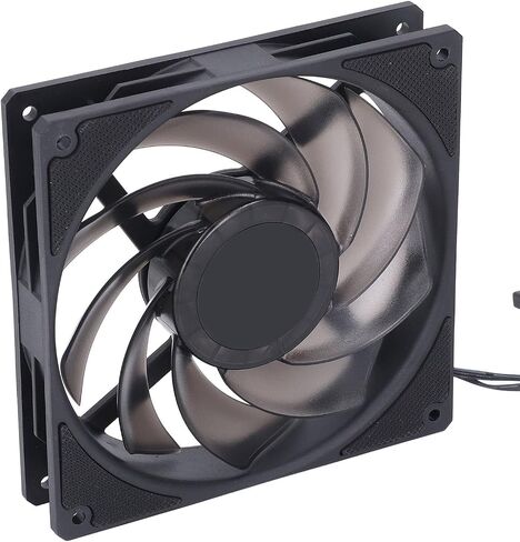 مروحة Case Cooler ، 140 مم مروحة CPU 2000 دورة في الدقيقة 4 دبوس PWM وسادة السيليكون الهادئة للكمبيوتر (أبيض) in Kuwait